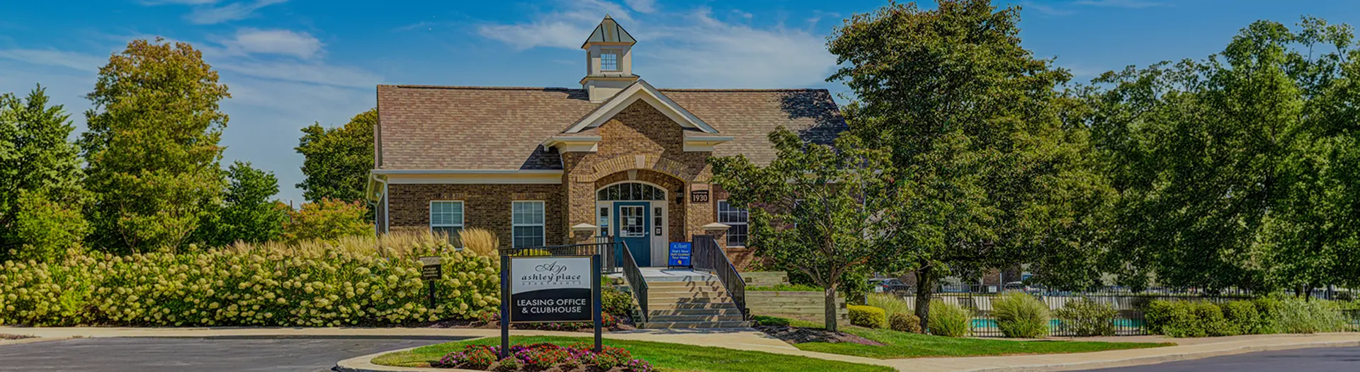 Exterior view of Leasing Office at Ashley Place Apartments